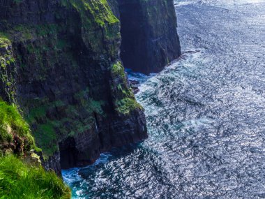 Dünya ünlü Cliffs, Moher İrlanda'nın Atlantik kıyısında