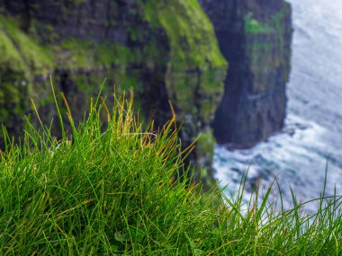 Dünya ünlü Cliffs, Moher İrlanda'nın Atlantik kıyısında