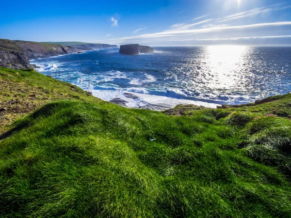 Úžasný výhled na útesy Kilkee v Irsku — Stock fotografie