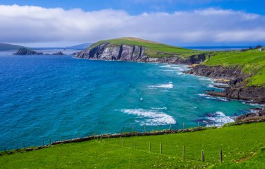 Güzel doğa ve yeşillik, Dingle Yarımadası İrlanda