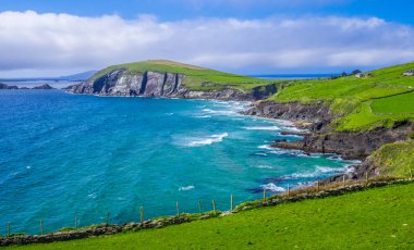 Güzel doğa ve yeşillik, Dingle Yarımadası İrlanda
