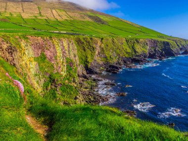 Beautiful Irish west coast at Wild Atlantic way clipart