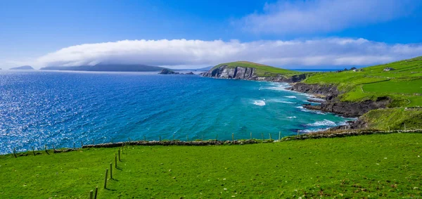 Hermosa naturaleza y verdes en la península de Dingle Irlanda — Foto de Stock