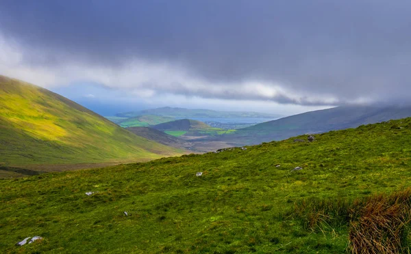 İrlanda - güzel manzara yeşil çim tepeler