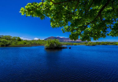 Derin mavi göl, Killarney Milli Parkı - bir pastoral romantik yer şaşırtıcı