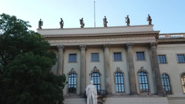 Universidade Humboldt famoso em Berlim — Vídeo de Stock