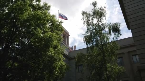 Russische ambassade in Berlijn — Stockvideo