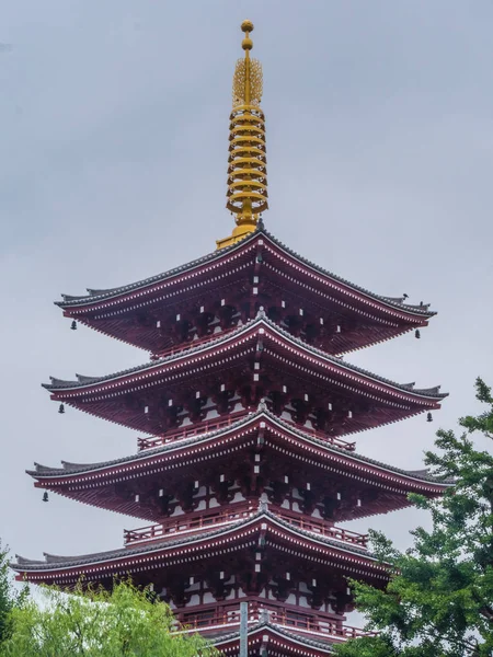 Najbardziej znana świątynia w Tokio - Świątynia Senso-Ji w Asakusa — Zdjęcie stockowe