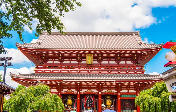 Templo mais famoso em Tóquio - o Sensoji - Templo de Asakusa — Fotografia de Stock