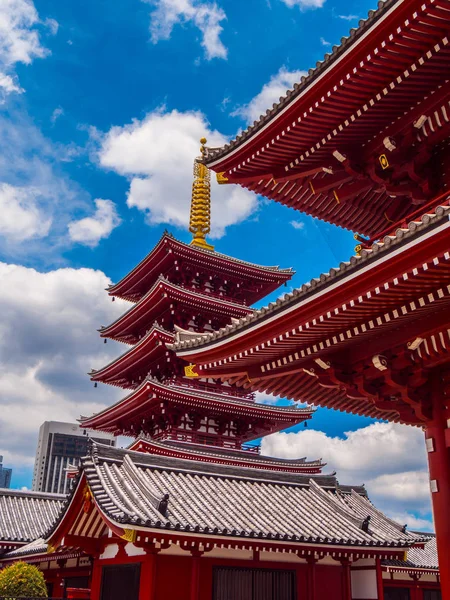 Templo de Senso-ji também chamado de Templo de Asakusa em Tóquio — Fotografia de Stock