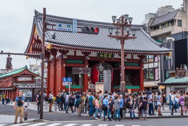 Senso-Ji Tapınağı Tokyo - ünlü içinde Asakusa Sensoji - Tokyo, Japonya - 12 Haziran 2018