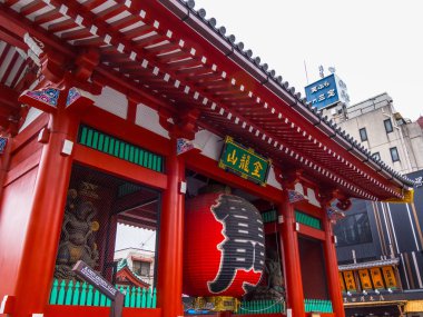 En ünlü Tapınağı Tokyo - tapınak Asakusa Senso-Ji - Tokyo, Japonya - 12 Haziran 2018