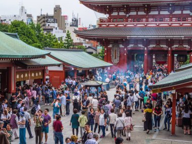 Senso-Ji Tapınağı Tokyo - ünlü içinde Asakusa Sensoji - Tokyo, Japonya - 12 Haziran 2018