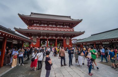 En ünlü Tapınağı Tokyo - tapınak Asakusa Senso-Ji - Tokyo, Japonya - 12 Haziran 2018