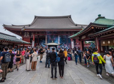En ünlü Tapınağı Tokyo - tapınak Asakusa Senso-Ji - Tokyo, Japonya - 12 Haziran 2018
