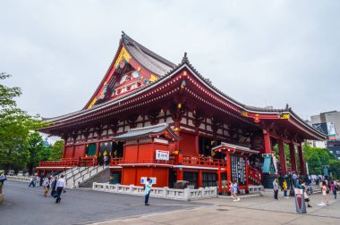 En ünlü Tapınağı Tokyo - tapınak Asakusa Senso-Ji - Tokyo, Japonya - 12 Haziran 2018