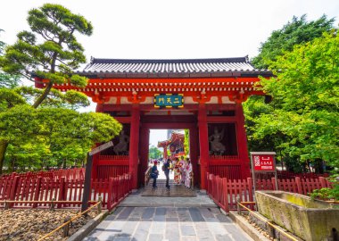 En ünlü Tapınağı Tokyo - tapınak Asakusa Senso-Ji - Tokyo, Japonya - 12 Haziran 2018