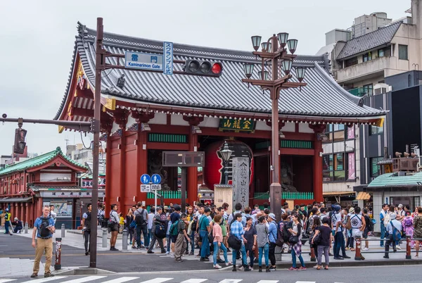 Senso-Ji Tapınağı Tokyo - ünlü içinde Asakusa Sensoji - Tokyo, Japonya - 12 Haziran 2018 — Stok fotoğraf