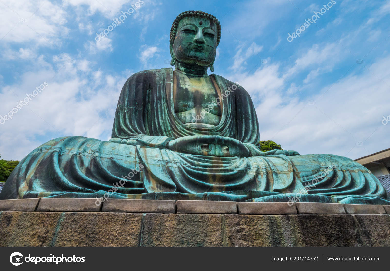 World famous Daibutsu Buddha the Great Buddha Statue in Kamakura