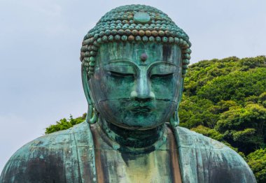 En ünlü dönüm noktası Kamakura - büyük Buda Daibutsu - Tokyo, Japonya - 12 Haziran 2018