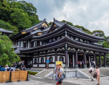 Ünlü Hase Dera Tapınağı Kamakura Japonya - Tokyo, Japonya - 12 Haziran 2018