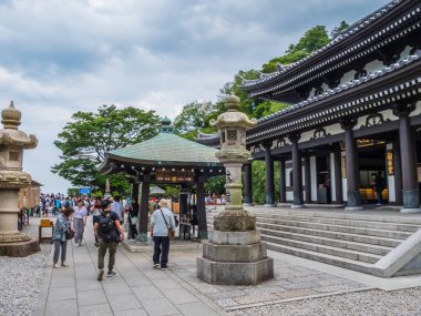 Ünlü Hase Dera Tapınağı Kamakura Japonya - Tokyo, Japonya - 12 Haziran 2018