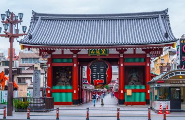 En ünlü Tapınağı Tokyo - tapınak Asakusa Senso-Ji - Tokyo, Japonya - 12 Haziran 2018