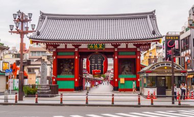 En ünlü Tapınağı Tokyo - tapınak Asakusa Senso-Ji - Tokyo, Japonya - 12 Haziran 2018