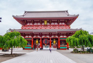 En ünlü Tapınağı Tokyo - tapınak Asakusa Senso-Ji - Tokyo, Japonya - 12 Haziran 2018