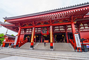 En ünlü Tapınağı Tokyo - tapınak Asakusa Senso-Ji - Tokyo, Japonya - 12 Haziran 2018
