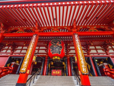 En ünlü Tapınağı Tokyo - tapınak Asakusa Senso-Ji - Tokyo, Japonya - 12 Haziran 2018