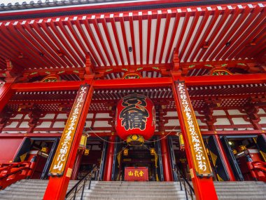 En ünlü Tapınağı Tokyo - tapınak Asakusa Senso-Ji - Tokyo, Japonya - 12 Haziran 2018