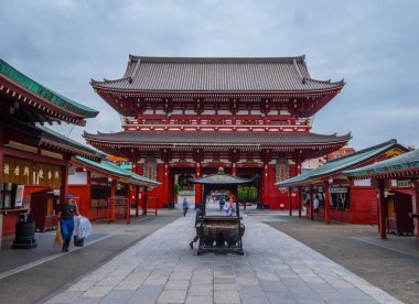 En ünlü Tapınağı Tokyo - tapınak Asakusa Senso-Ji - Tokyo, Japonya - 12 Haziran 2018