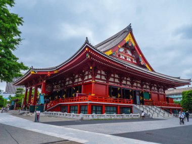 En ünlü Tapınağı Tokyo - tapınak Asakusa Senso-Ji - Tokyo, Japonya - 12 Haziran 2018