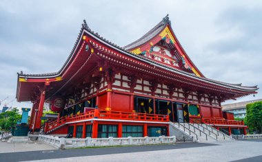 En ünlü Tapınağı Tokyo - tapınak Asakusa Senso-Ji - Tokyo, Japonya - 12 Haziran 2018