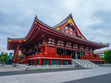 En ünlü Tapınağı Tokyo - tapınak Asakusa Senso-Ji - Tokyo, Japonya - 12 Haziran 2018