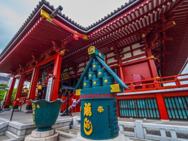 En ünlü Tapınağı Tokyo - tapınak Asakusa Senso-Ji - Tokyo, Japonya - 12 Haziran 2018