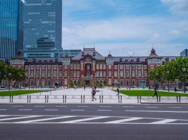 Tokyo İstasyonu - büyük Merkez İstasyonu şehir - Tokyo, Japonya - 12 Haziran 2018