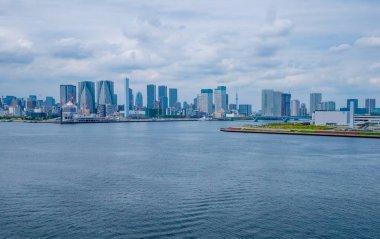 Manzarası Tokyo - geniş açı görünümü - Tokyo, Japonya - 12 Haziran 2018