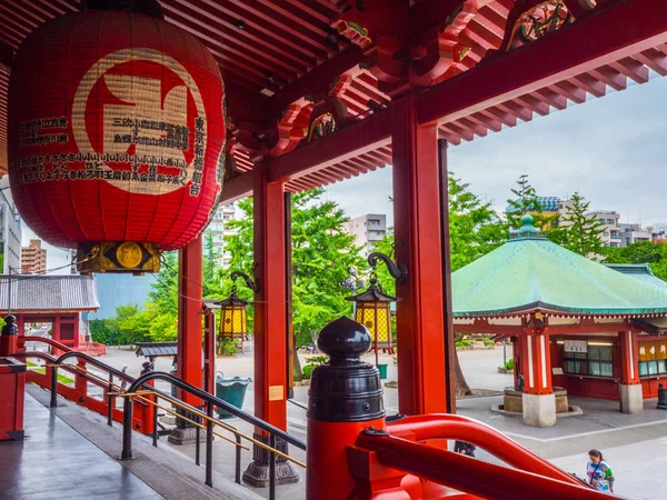 Senso-Ji Temple - híres Sensoji a Asakusa - Tokyo, Tokió, Japán - 2018. június 12. — Stock Fotó