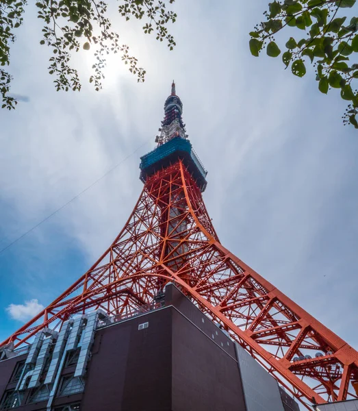Tokiói torony - a város híres mérföldkő - Tokió, Japán - 2018. június 12. — Stock Fotó