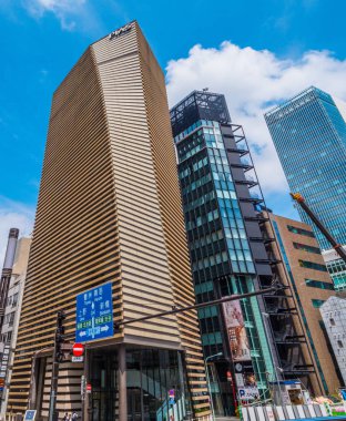 Office gökdelenler Ginza Tokyo şehir - modern mimari - Tokyo, Japonya - 12 Haziran 2018