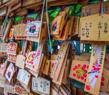 Güzel küçük Budist Tapınağı Korakuen Tokyo - Tokyo, Japonya - 12 Haziran 2018