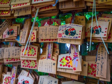 Güzel küçük Budist Tapınağı Korakuen Tokyo - Tokyo, Japonya - 12 Haziran 2018