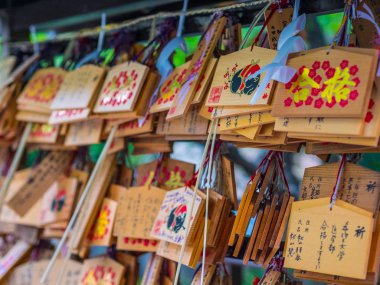 Güzel küçük Budist Tapınağı Korakuen Tokyo - Tokyo, Japonya - 12 Haziran 2018