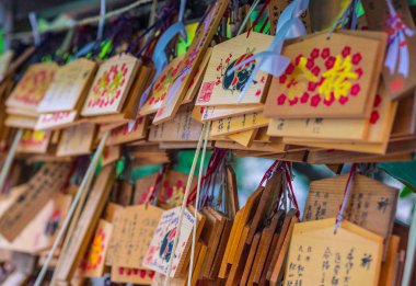 Güzel küçük Budist Tapınağı Korakuen Tokyo - Tokyo, Japonya - 12 Haziran 2018