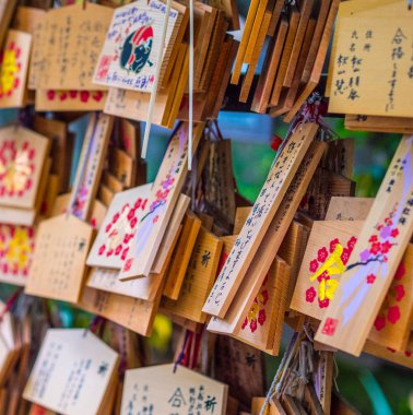Güzel küçük Budist Tapınağı Korakuen Tokyo - Tokyo, Japonya - 12 Haziran 2018