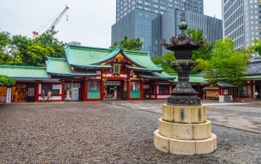 Famous Hie - Shrine in Tokyo in the evening - TOKYO, JAPAN - JUNE 12, 2018 clipart