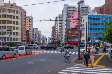 Tokyo Asakusa - Tokyo, Japonya - 17 Haziran 2018 sokak görünümü