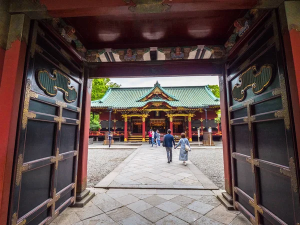 Nezu Джіндже Shrine - знаменитий Shinto Shrine у районі Bunkyo Токіо - Токіо, Японія - 17 червня 2018 — стокове фото
